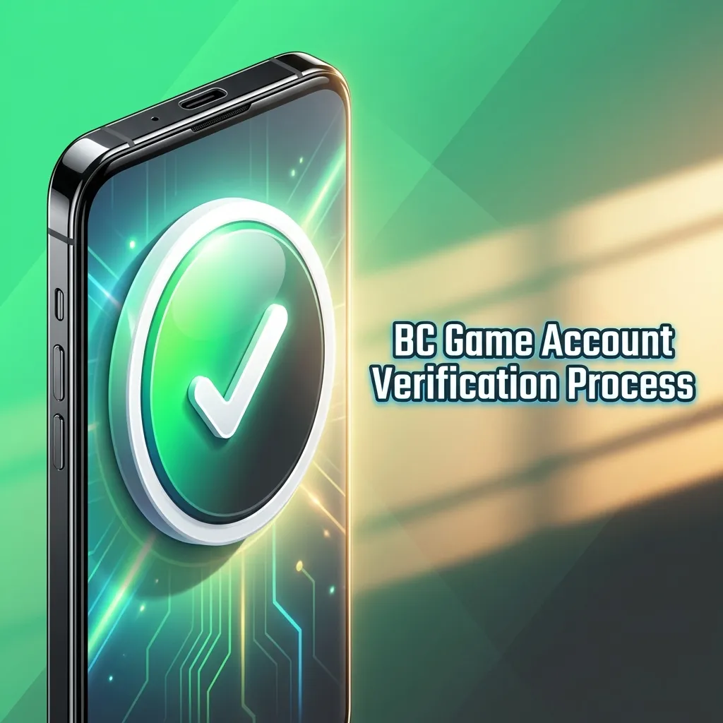 Illustrated BC Game KYC checklist showing contact, ID, address, profile review, and final approval steps for Indian users