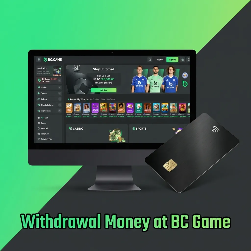 Mobile screen showing BC Game India withdrawal steps, rupee amount entry, and transaction status tracking.